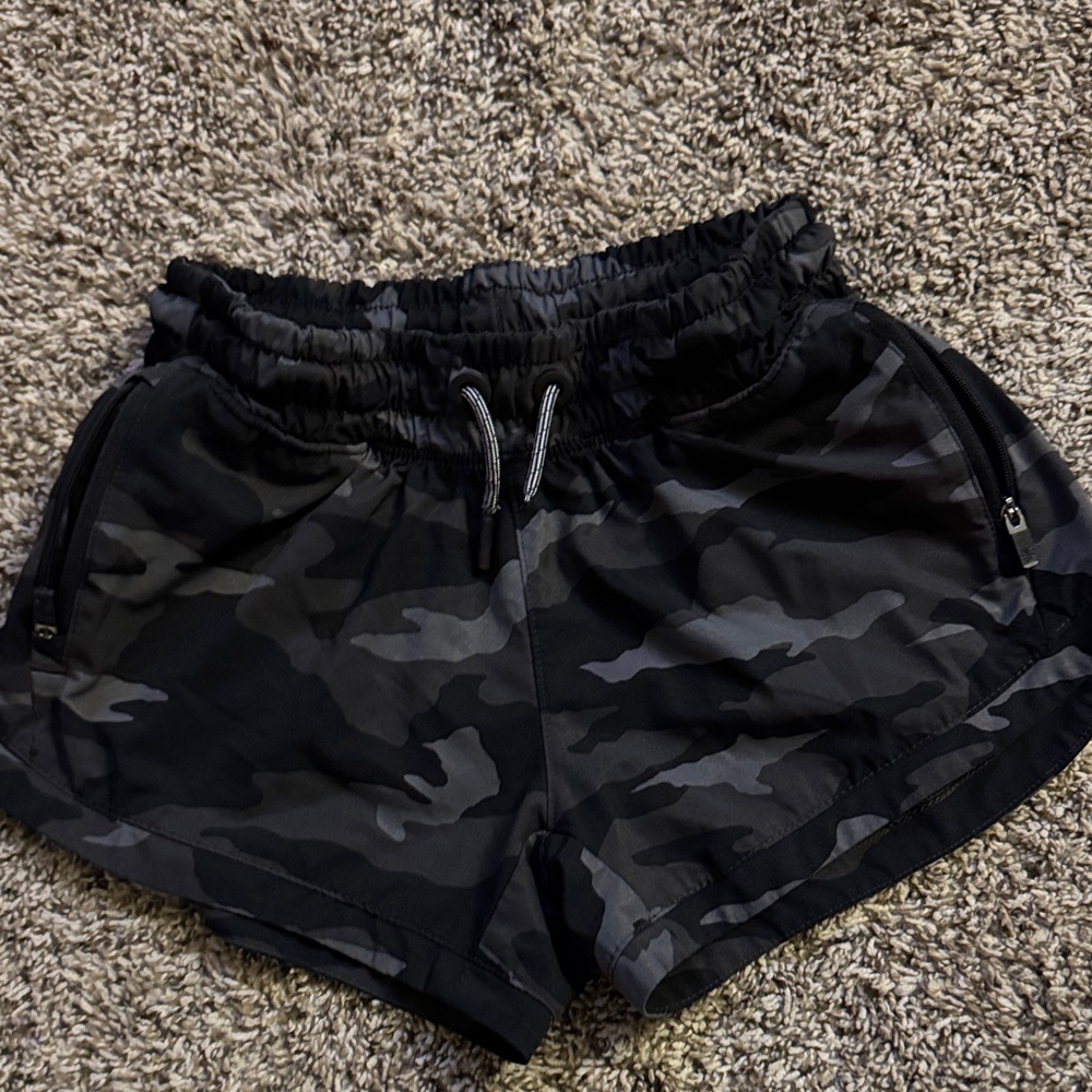 Athleta Girl Gray Camouflage Athletic Shorts
